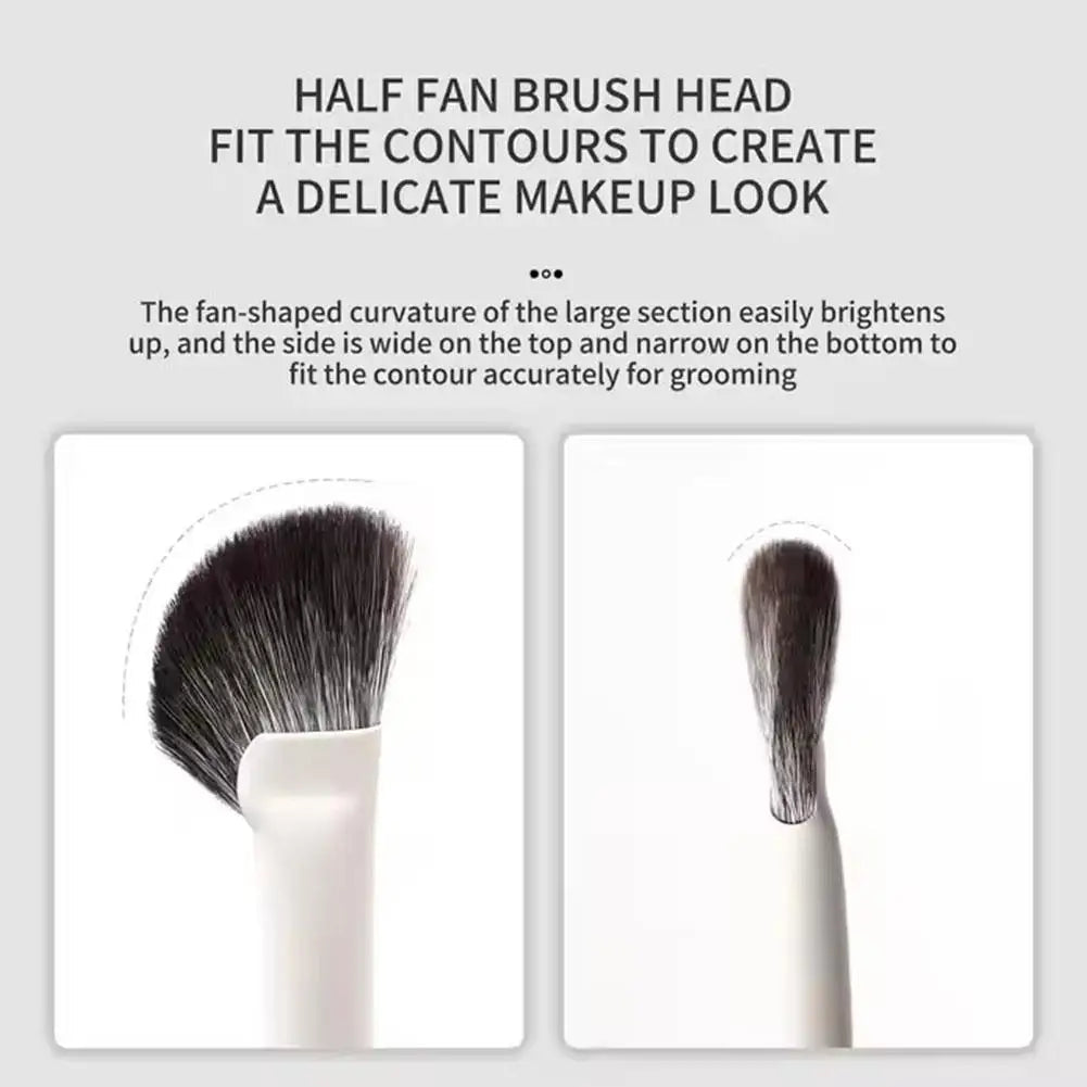 1Pcs Nose Contour Brush Professional Nose Shadow Brush Half Sector Contour Makeup Brush Natural Eyeshadow Smudge Makeup Brushes Halalzen