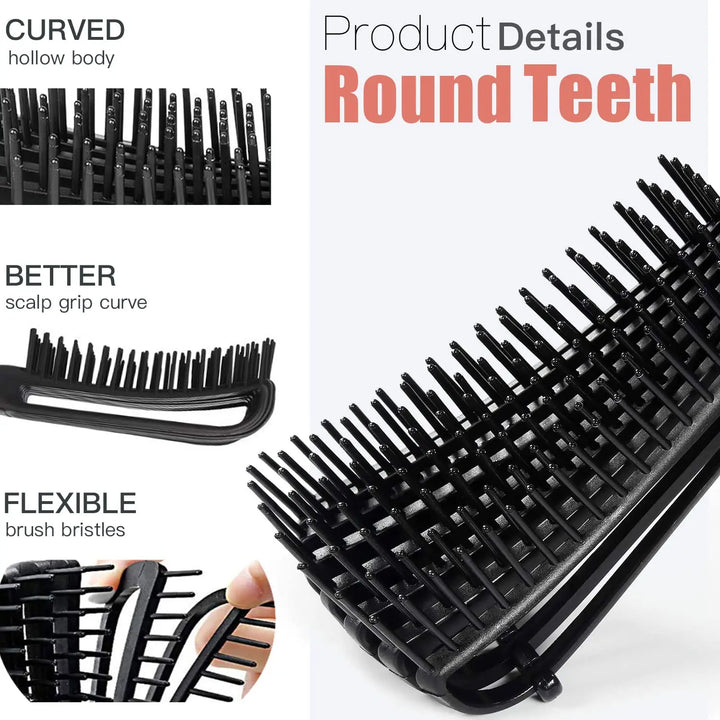 11pcs Hair Care Kit for Wet Dry Curly Hair - Curl Enhancing Unscented Styling Tools Set with Mist Bottle, Hair Brush, Wide Tooth