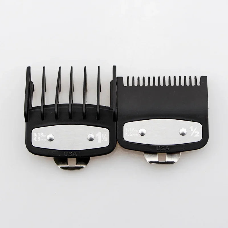 2Pcs Professional Hair Cutting Guide Comb Clipper Limit Comb Trimmer Cutting Styling Tools Attachment Compatible 1.5mm 4.5mm Halalzen