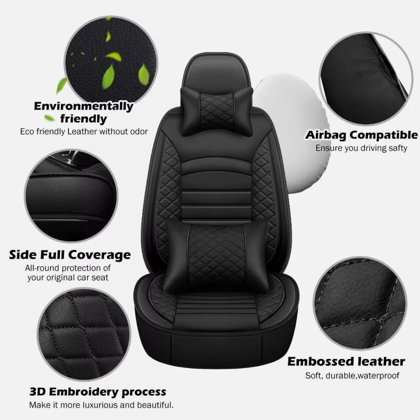 Car Full Set 5-Seat Covers Universal Car Seat Covers Front Rear Seat Cushion Anti-scratch Protection For Sedan SUV Pick-up Truck
