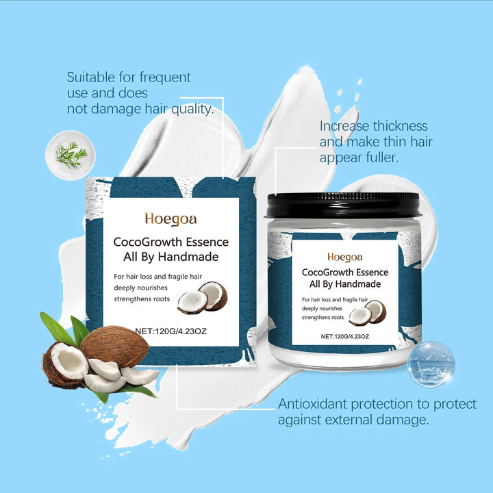 Coconut Hair Essential Cream Keep Straighten Improve Shiny Strengthen Regrowth Reduce Loss Damaged Treatment Wigs Hair Care Mask