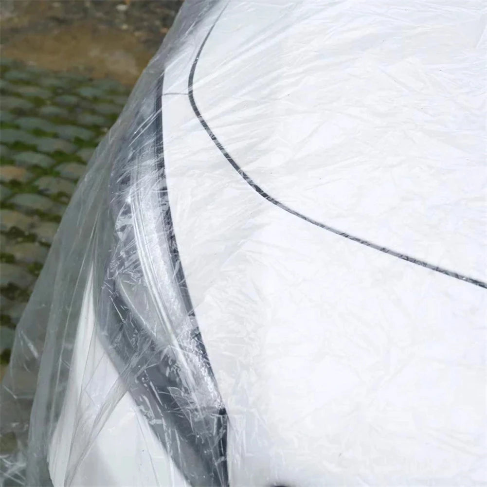 Universal Protective Shield Waterproof Transparent Car Cover Dust-Proof Full Cover for Sedan SUV Van for  Vehicle Automobile
