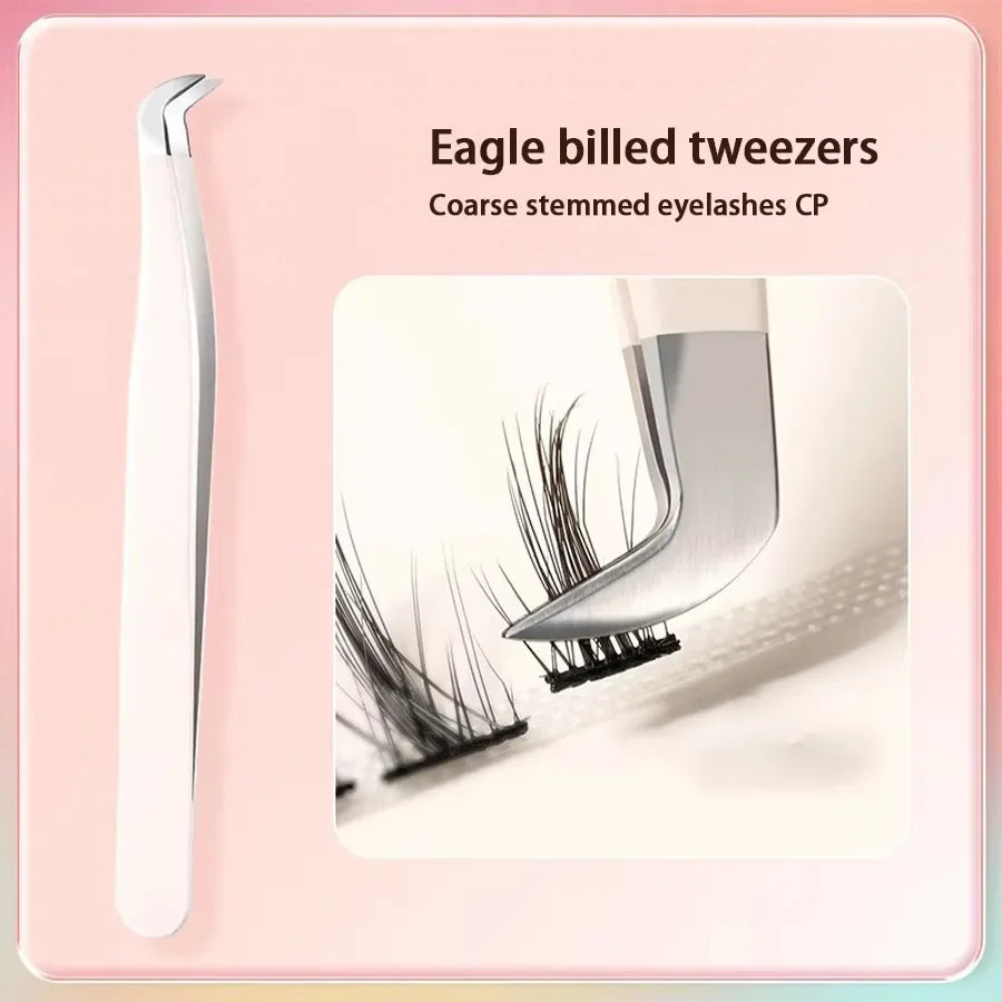1/2/4pcs Eyelashes Tweezers Stainless Steel Superhard Tweezers High Precision Anti-static Tweezers for Eyelash Extensions tools Halalzen