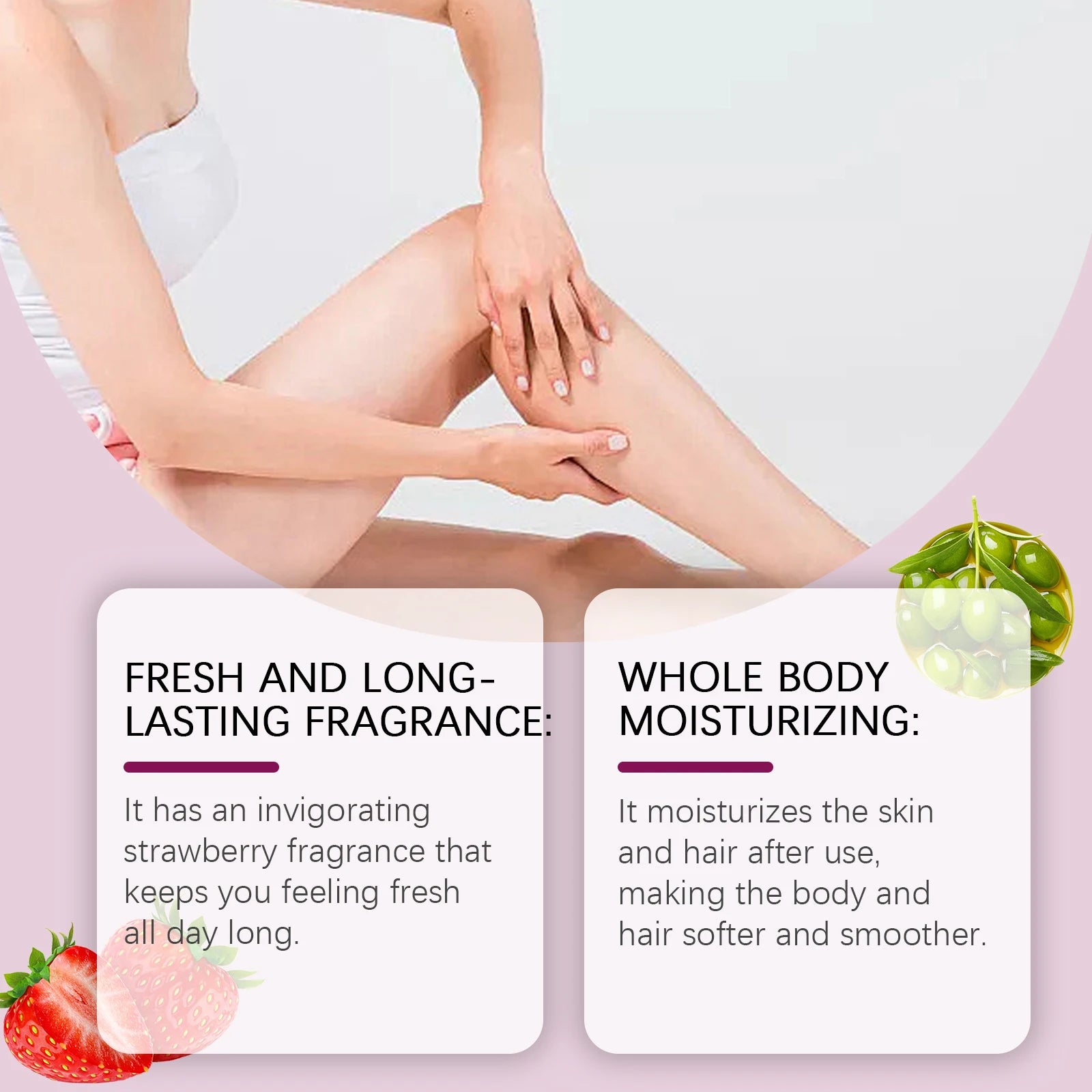 OceAura 100ml Body Moisturizing Spray (Coconut Cream) Moisturizing Refreshing Whole Body Hair Treatment Spray