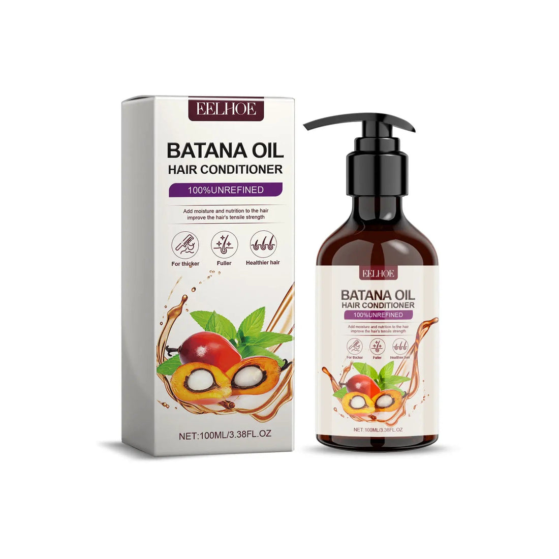 Shampoo And Conditioner Sets Batana Oil For Hair Deep Moisturizing Repair Damaged Hair Treatment Anti Hair Loss Cleansing Care Halalzen