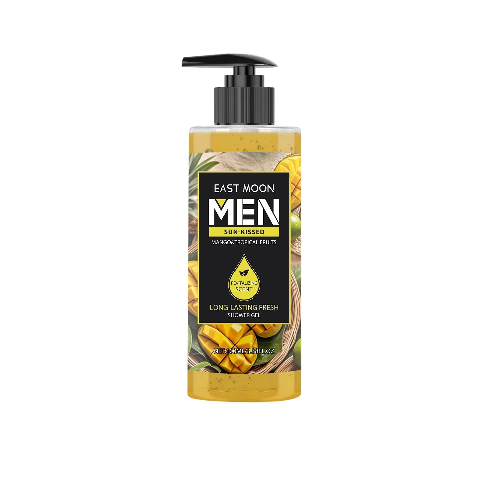 Men's Eucalyptus Coconut Body Wash Deep Cleansing Shower Gel Refreshing Scent Long Lasting Fragrance Oil Control 100ml Halalzen