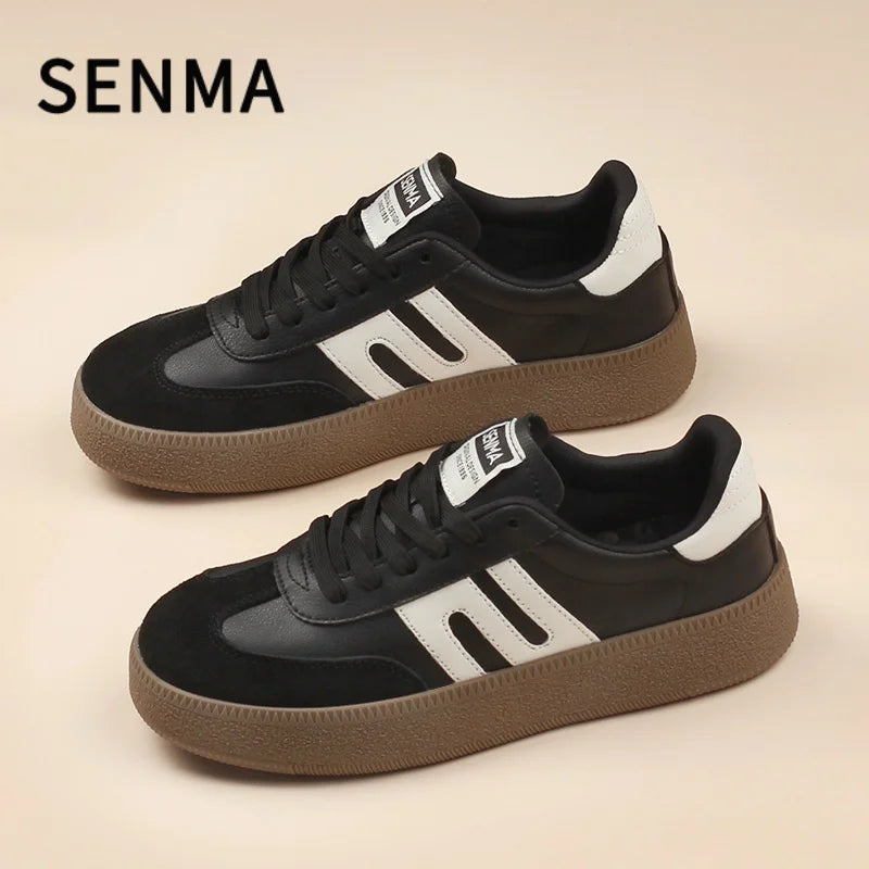 SENMA Men Shoes Design Board Shoes Luxury Men&Women Casual Shoes Retro Sports Shoes Comfortable Athletic Tennis/Walking Sneakers