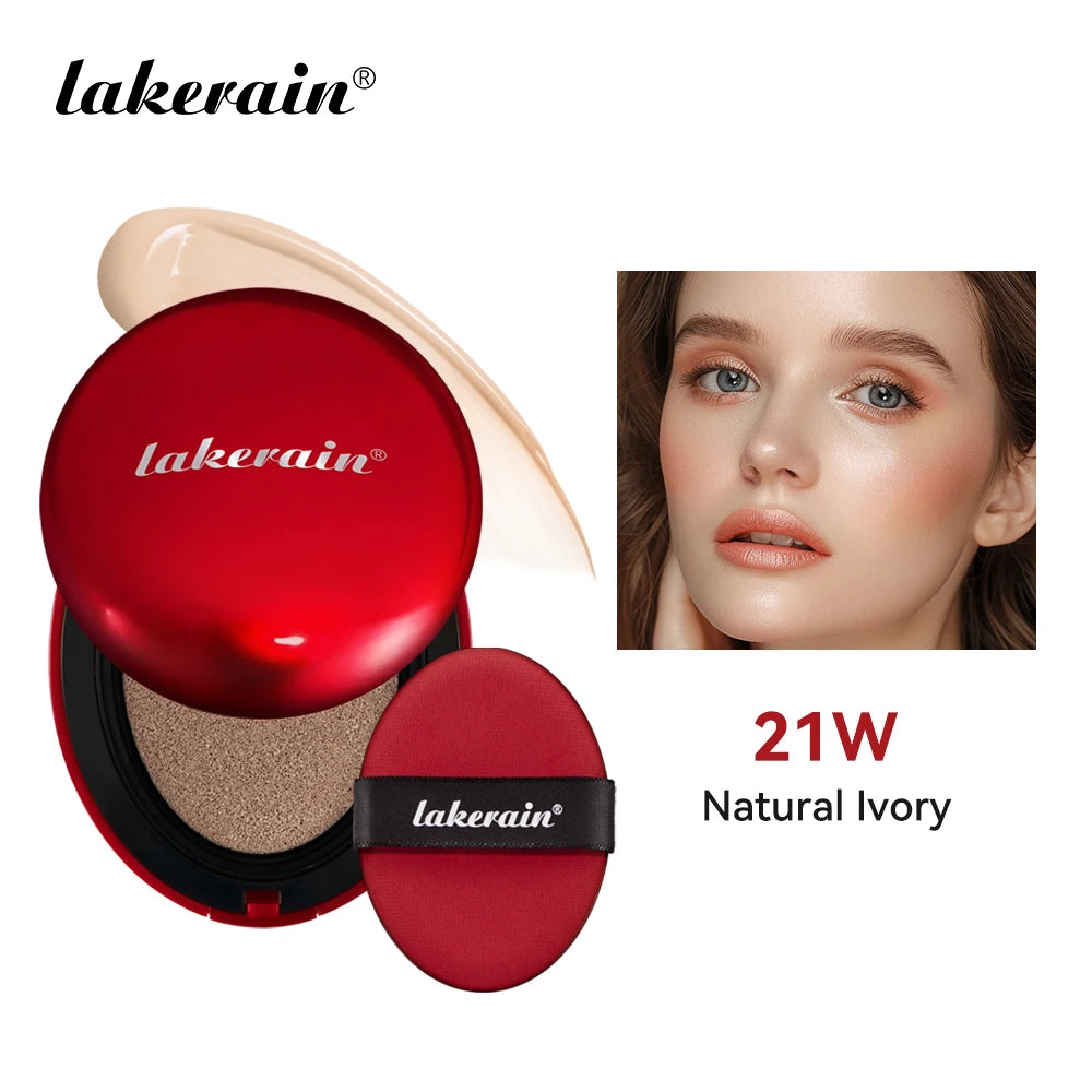 Lakerain Sunscreen Cushion Foundation  Waterproof Long-lasting Brighten Foundation Cream Women Base Makeup Face Korean Cosmetics Halalzen