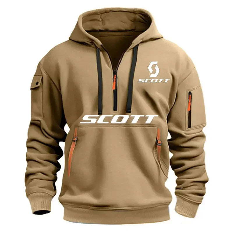 New autumn and winter men's fitness fashion printed sweatshirts, men's loose sweatshirts, hoodies and plus-size sportswear
