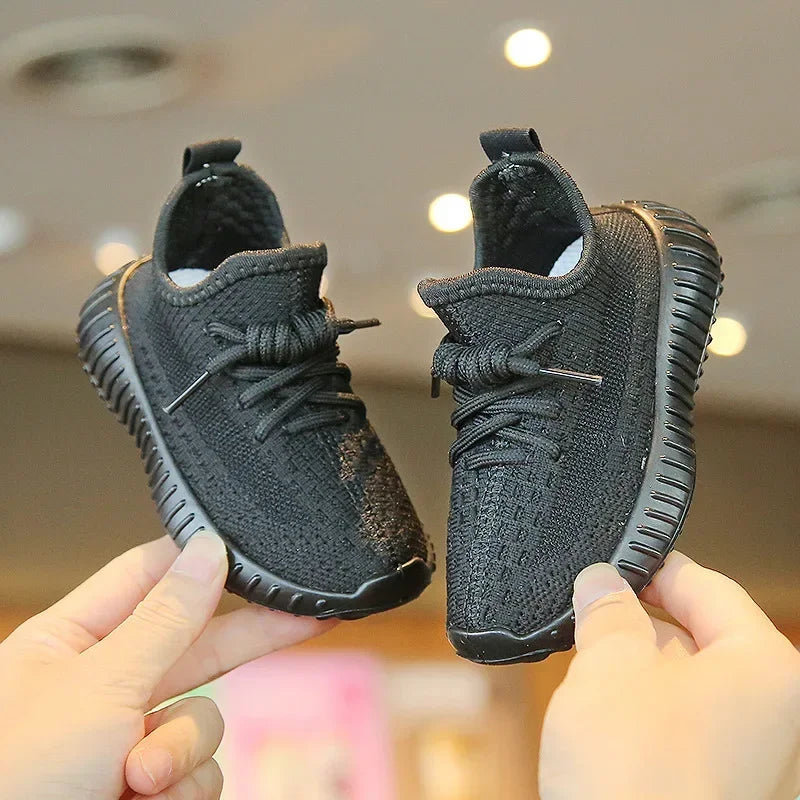 Fashion Children's Shoes Woven Shoes Sneakers Outdoor Sneakers Non-slip Kids Soft Soles Girls Boys Running Shoes