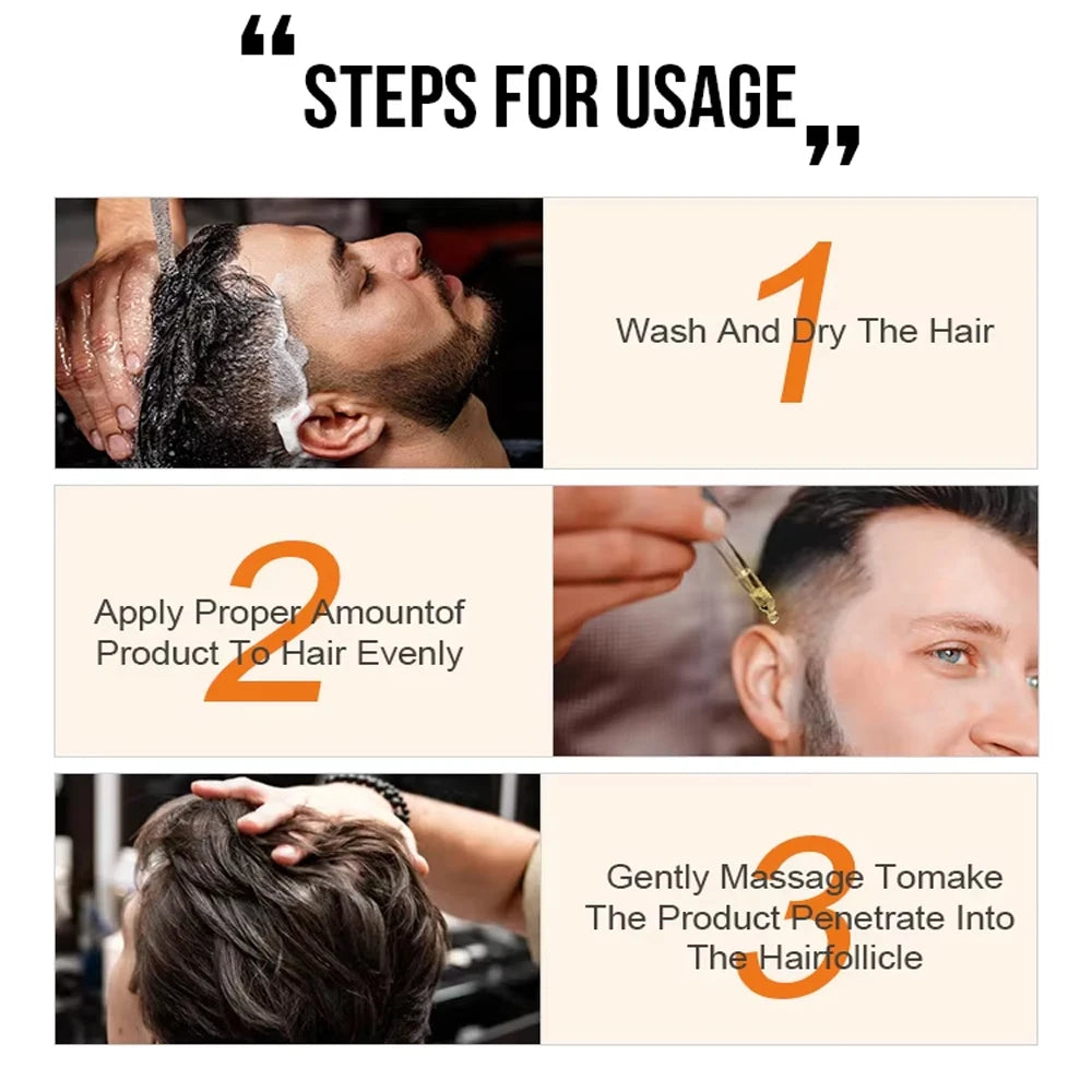 Hair Growth Serum Fast Growing Hair Essential Oil Beauty Hair Care Dense Regrowth Ginger Hair Promoting Regeneration Care