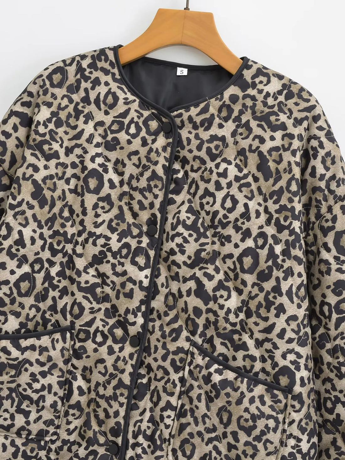 Leopard Print Jackets for Women Coats Oversized Jackets Woman 2025 Snap Button Overcoat Female Long Sleeve Women's Jacket
