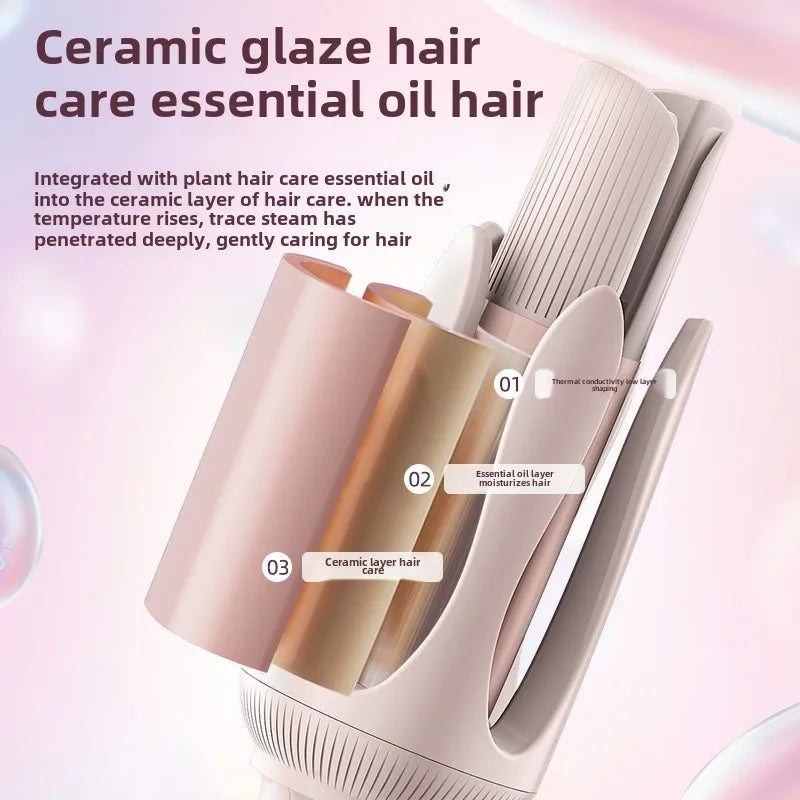 Advanced Hair Curling Iron New Hair Curler with LED Display Anti-Tangle & Auto-Off Protable Curling Wand for Home and Travel Use Halalzen
