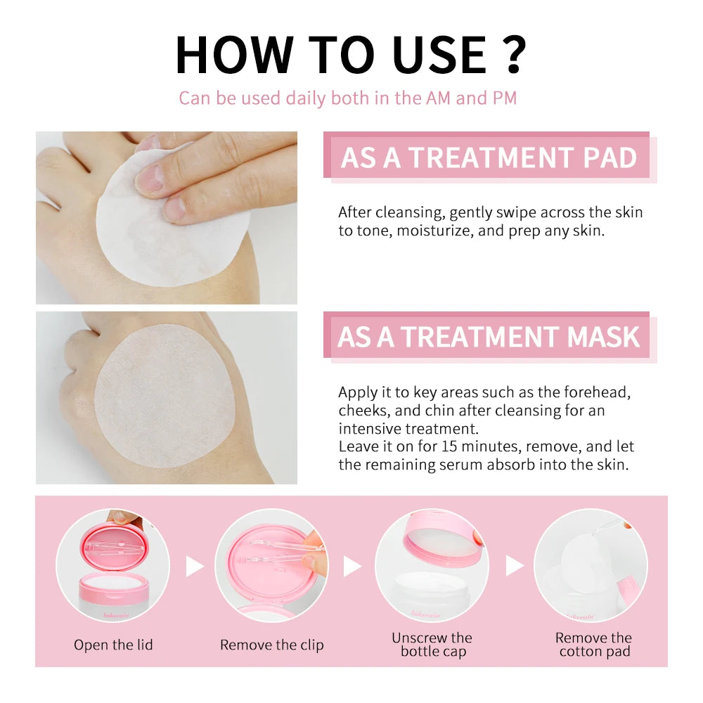 Teatree Pad Facial Toner With Tea Tree And Lactobacillus Soothing Cotton Pad For Sensitive Acne Skin Vegan Facial Gauze Skin Car Halalzen
