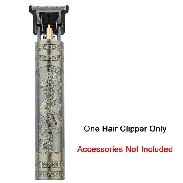 T9 Vintage Hair Trimmer USB Fast Charging Hair Cutting Machine Electric Hair Clipper Portable Shaver Barber Professional Barber Halalzen