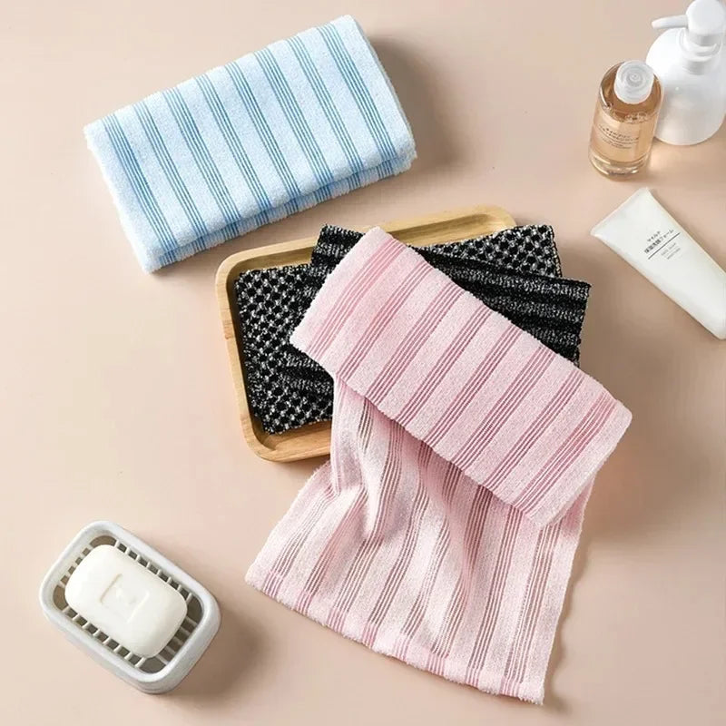Nylon Exfoliating Bath Brush - Shower Scrubber for Back & Body, Soft Shower Sponge Bathroom Accessories Halalzen
