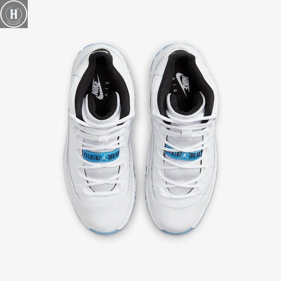 Nike genuine JORDAN children's mid top sports cushioning and wear-resistant basketball shoes 378039-104 HALALZEN