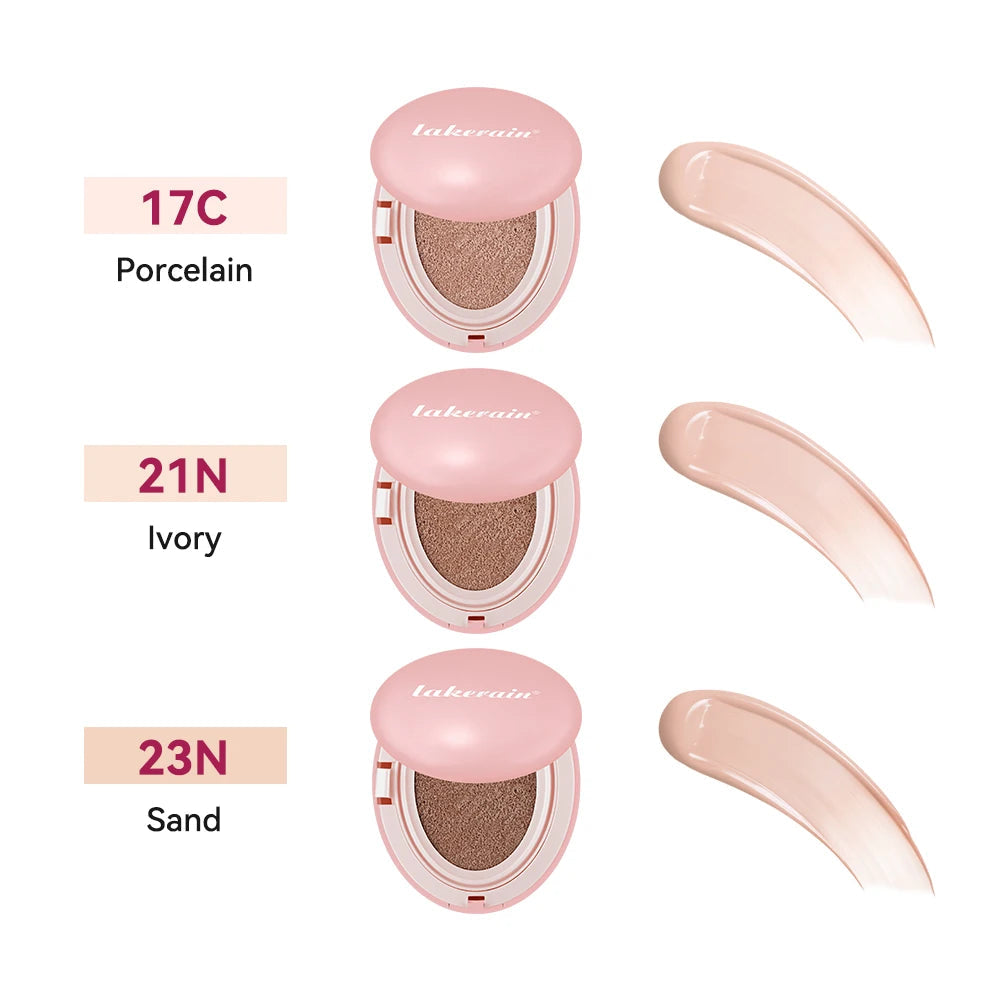 Lakerain Cushion Foundation Korean Makeup Base Mist Foundations Makeup Full Coverage Long-lasting Cc Cream Sunscreen Cosmetic Halalzen
