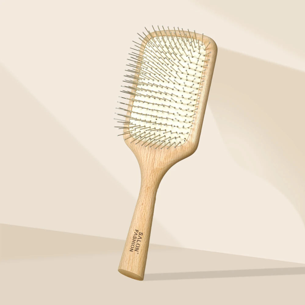 Wooden Air Cushion Massage Comb Anti Static Anti Hair Loss Nourishing Scalp Care Curly Hair Styling Tool