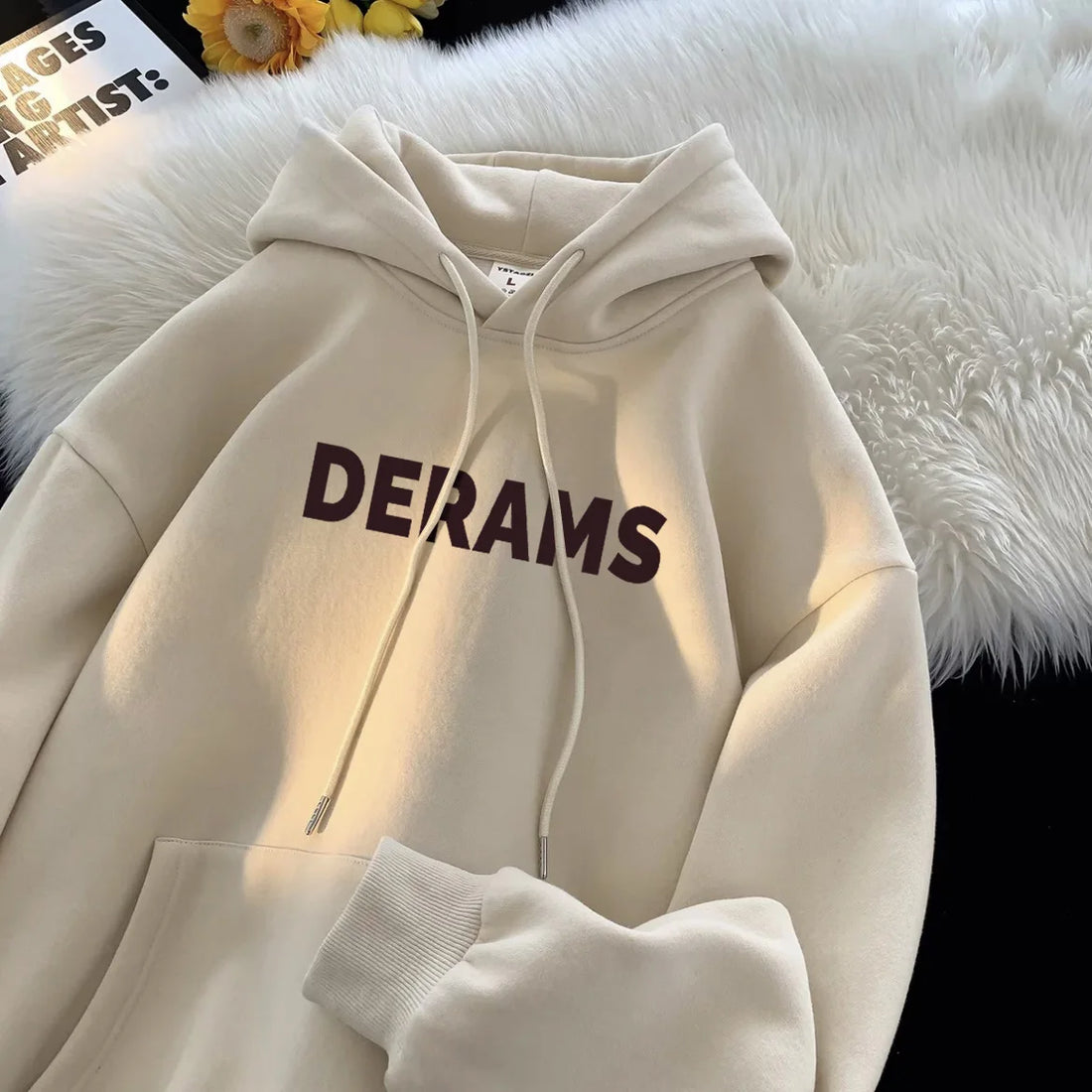 Heavyweight American Streetwear Brand Hooded Long - Sleeve Sweatshirt for Men. New Autumn and Spring Styles, Korean