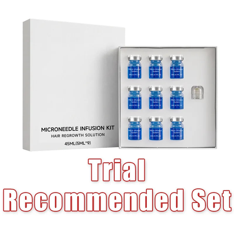 Microneedle Hair Regrowth Kit Solution Scalp Nourishing Serum For Hair Health Maintenance Needle Head Use Scalp Care Kit