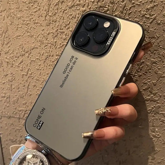 High-end Personality Anti-drop Armour Phone Case Shockproof Anti-slip Protective Cover for IPhone 16 Pro Max 15 Pro 14Plus 13 12