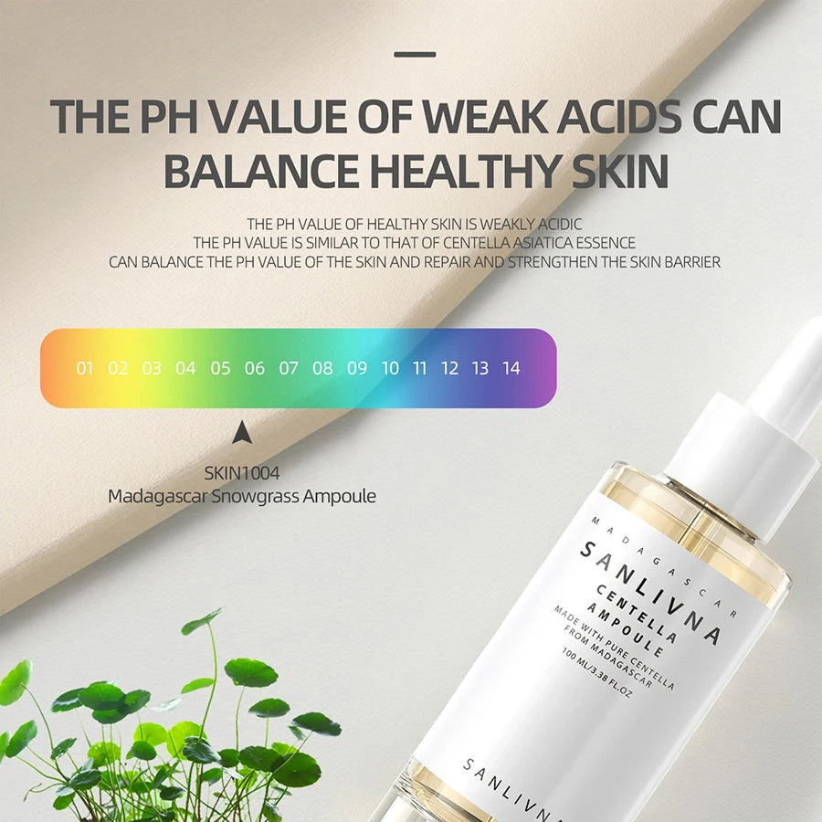Madagascar Centella Asiatica Facial Serum Ampoule Moisturizing Skin Firming Korean Glass Skin Care for Prone And Sensitive Skin Halalzen