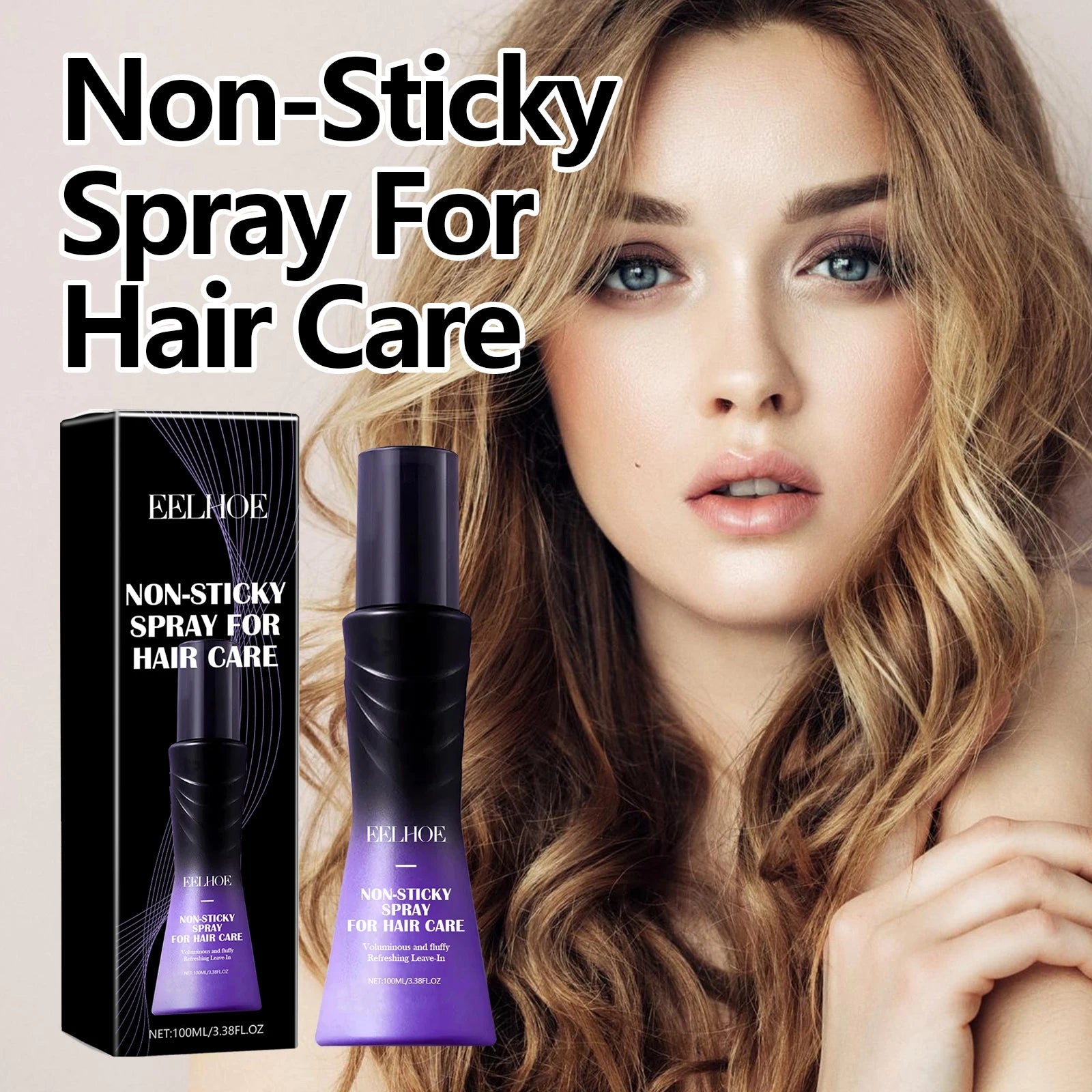 Refreshing Hair Care Spray Deeply Moisturizing Hair Fluffy Hair Enhancing Hair Elasticity and Texture Non-sticky Hair Care Spray Halalzen