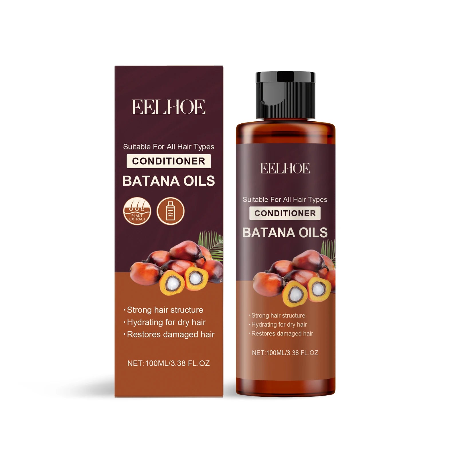 Eelhoe Batana Oil Hair Care Series Oil Control Moisturizing Smoothing Deep Cleaning Pure Plant Treatment Hair Growth Shampoo Set Halalzen