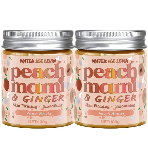 Peach Mami & Ginger Face & Body Cream: Light Texture, Firms/Smooths Skin, Daily Use for Elastic, Nourished & Protected Skin