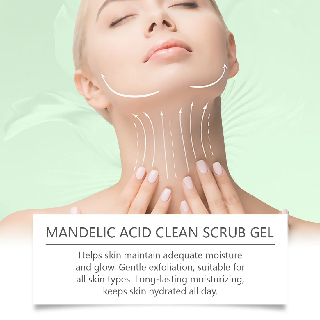 Mandelic Acid Body Clean Scrub Gel Exfoliating Gentle Dead Skin Remover Smoothing Skin Care Hydrating Deep Cleansing Scrub