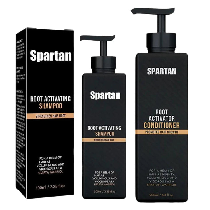 100/200ml Spartan Root Activator Shampoo Anti Hair Loss Hair Regrowth Non-irritating Fluffy Nourishing Shampoo Hair Care Product HALALZEN