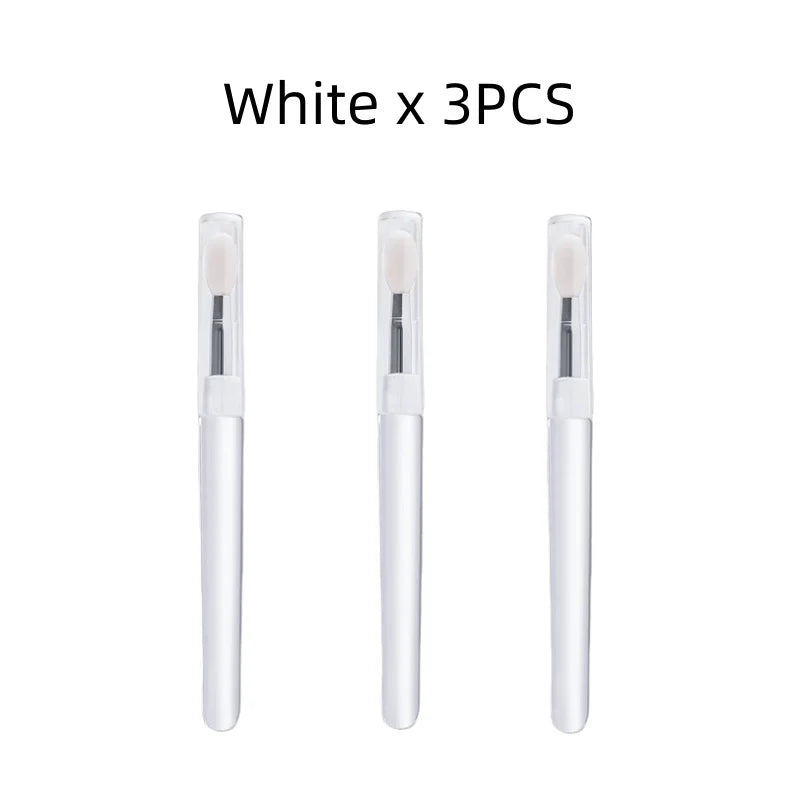 Silicone Lip Brush With Lid Mini Professional Portable Lip Mask Brush Lipstick Eyeshadow Brush Smudged Lipstick Brush