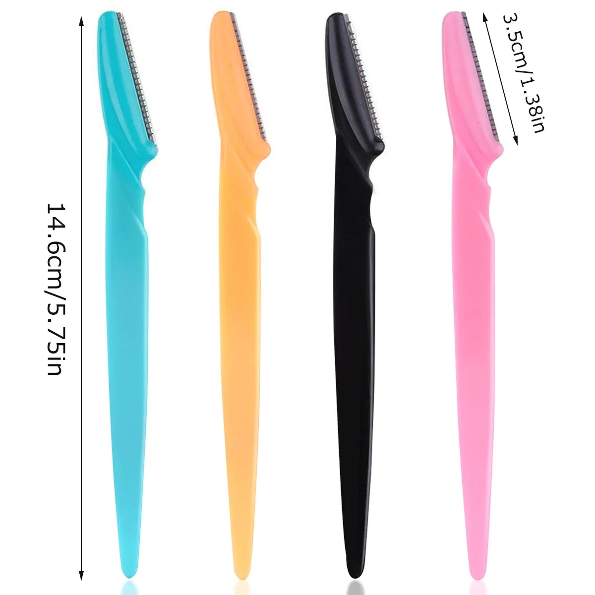 30Pcs/Bottle Eyebrow Razors With Container Facial Eye Brow Trimmer In Case Hair Removal Shaver Safe Blades Trimming Tools Halalzen