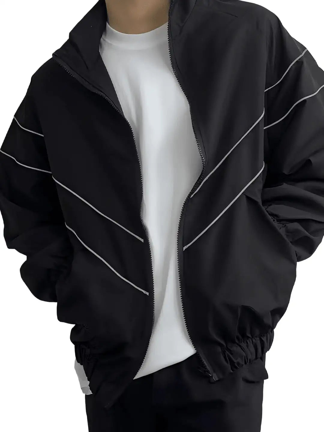 Men's Y2K Zip Up Hoodies Streetwear Designer Baggy Pullover Hooded Sweatshirts Jacket