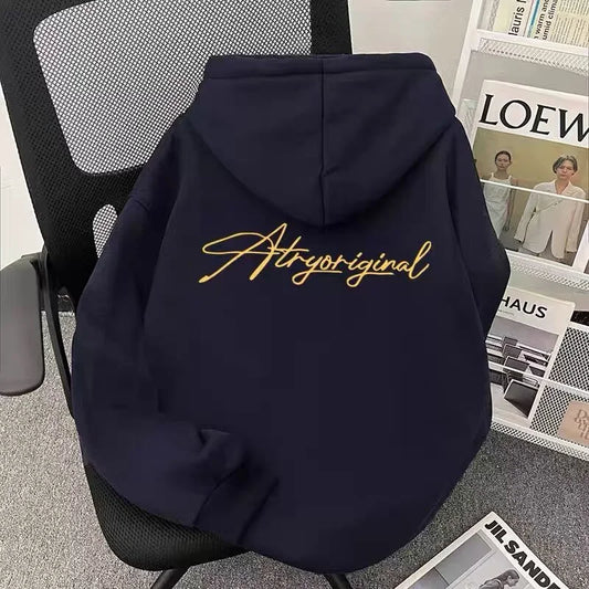 Autumn High Street Letter Printed Oversized Hoodies Man Harajuku Fashion Streetwear Pullover Hoody 2025 Y2K Hooded Sweatshirts