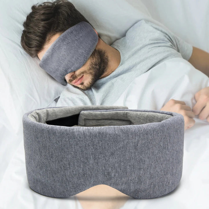 100% Cotton Silk Sleep Mask Blindfold Eye Cover Eye Patch Women Men Soft Portable Blindfold Travel Eyepatch Sleeping Eye Mask HALALZEN
