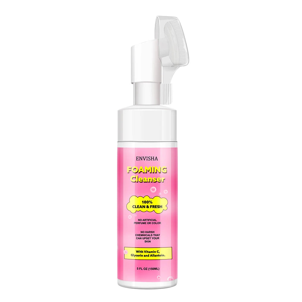 ENVISHA Foaming Cleanser Face Skin Care Oil Control Cleansing Exfoliating Mousse Smooth Moisturizing Whitening Shrinking Pores Halalzen
