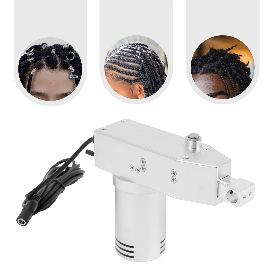 110V 96W 7 Speeds Adjustable Dreadlocks Machine Portable Dreadlocks Maker Automatic Silver Dreadlocks Maker Halalzen
