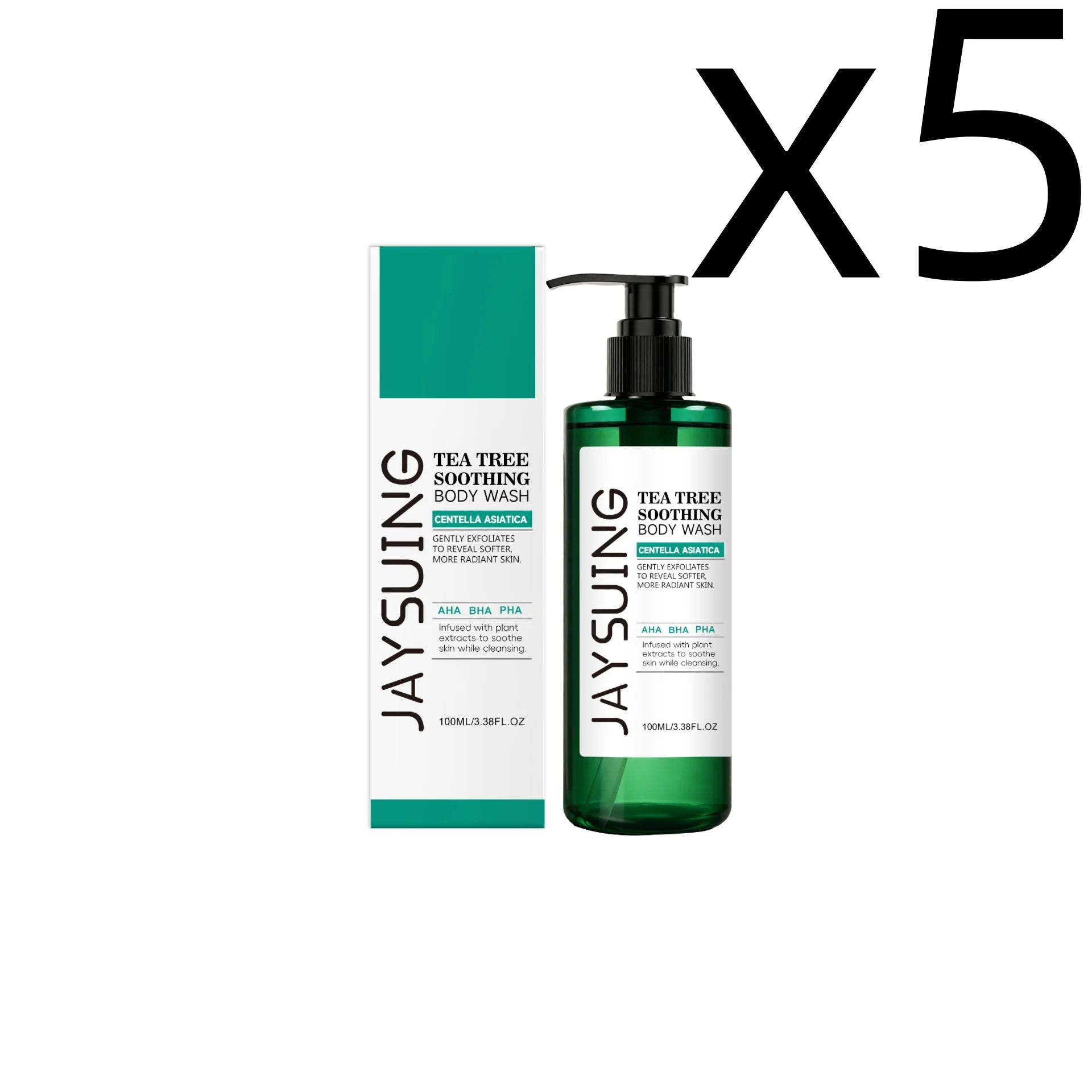Centella Tea Tree Body Wash Deep Clean Refresh Cool Soothe Sensitive Nourish Calm Skin Discomfort Repair Skin Barrier Shower Gel Halalzen