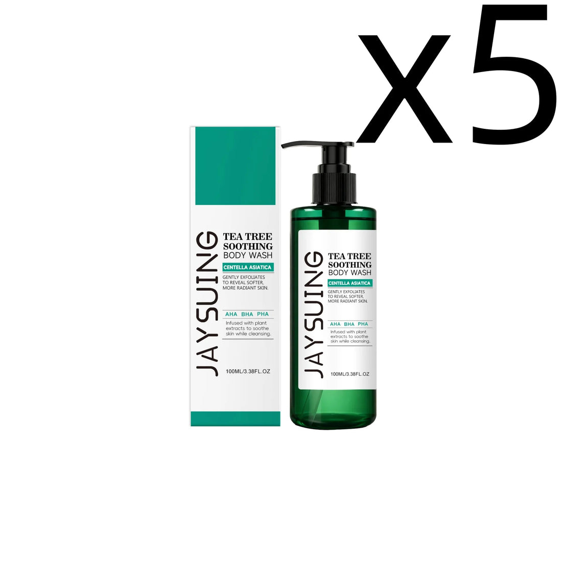 Centella Tea Tree Body Wash Deep Clean Refresh Cool Soothe Sensitive Nourish Calm Skin Discomfort Repair Skin Barrier Shower Gel Halalzen