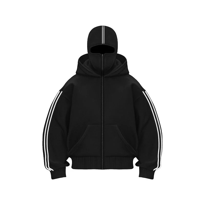 2025 Autumn and winter women's zippered sweater Coat solid color hooded sweater cardigan casual sports jacket tops