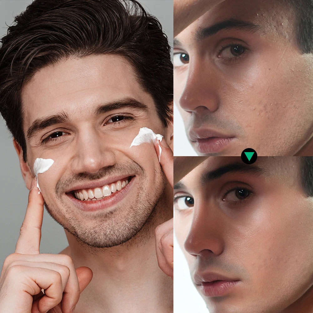 6pcs Essential Men Skin Care Set Daily Routine Face Wash Facial Scrub SPF Moisturizer Night Cream Hydrating Repair Facial Kit Christmas Valentine Gift For Men