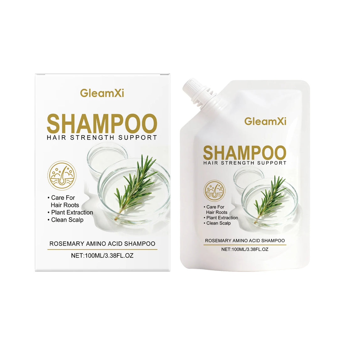 Rosemary Shampoo Amino Acid Volumizing For Oily Hair Scalp Care Thickening Frizz Control Shine Moisturizing Free Men Women