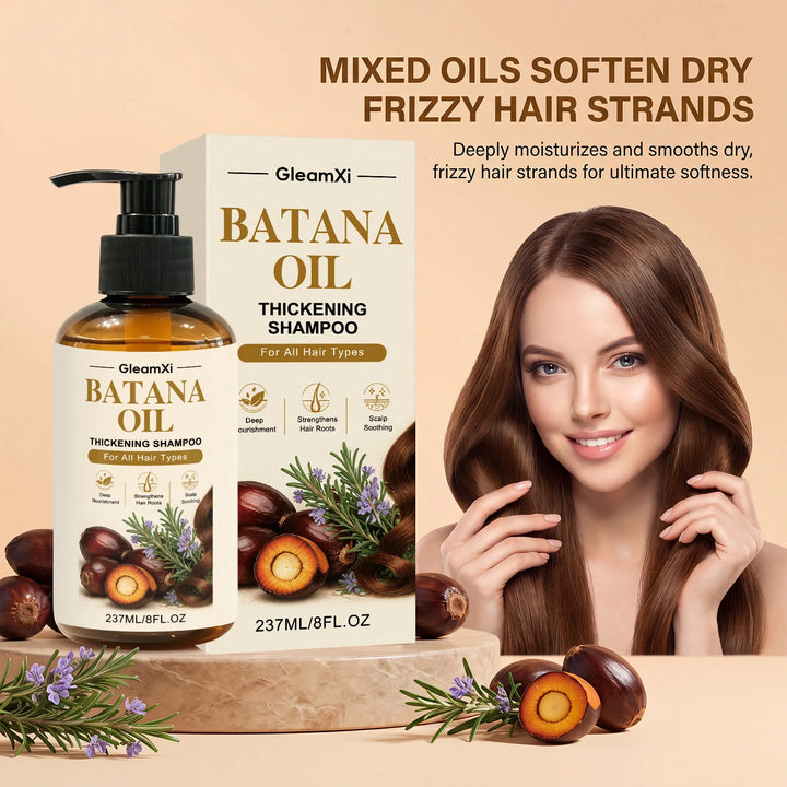 Batana Oil Shampoo Scalp Care Massage Ball Essence Set Moisturizing Nourishing Shiny Anti Hair Loss Smoothing Volumizing Serum