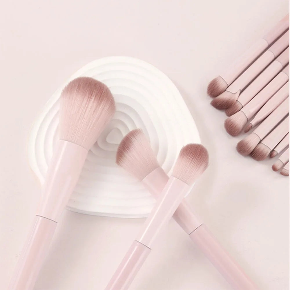 13 PCS Full Set Soft Makeup Brush Kit with Powder, Blush, Foundation, Eyeshadow Brushes