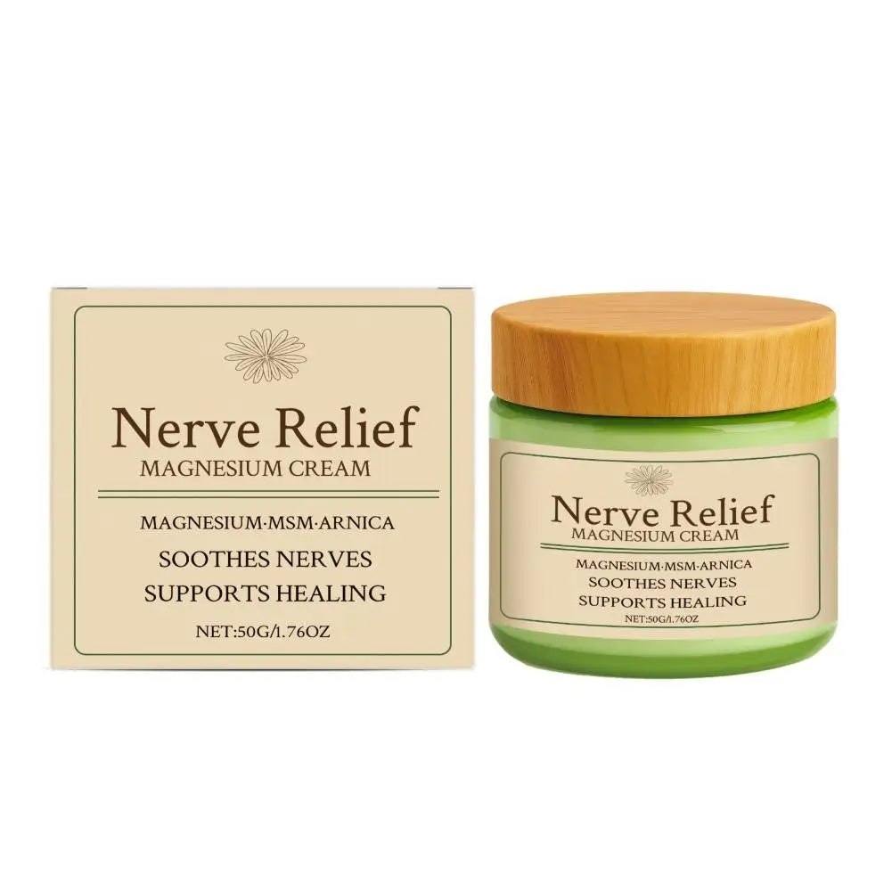 Nerve Relief Magnesium Cream with MSM & Arnica Soothes Daily Soothing Support Soothing Relief & Relaxatio Body Care Cream