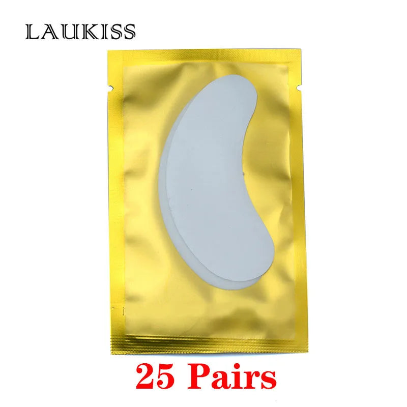 25/50/100Pairs Eye Patches Under Eyelash Pads for Building Paper Patches Lint Free Stickers for False Eyelashes LAUKISS