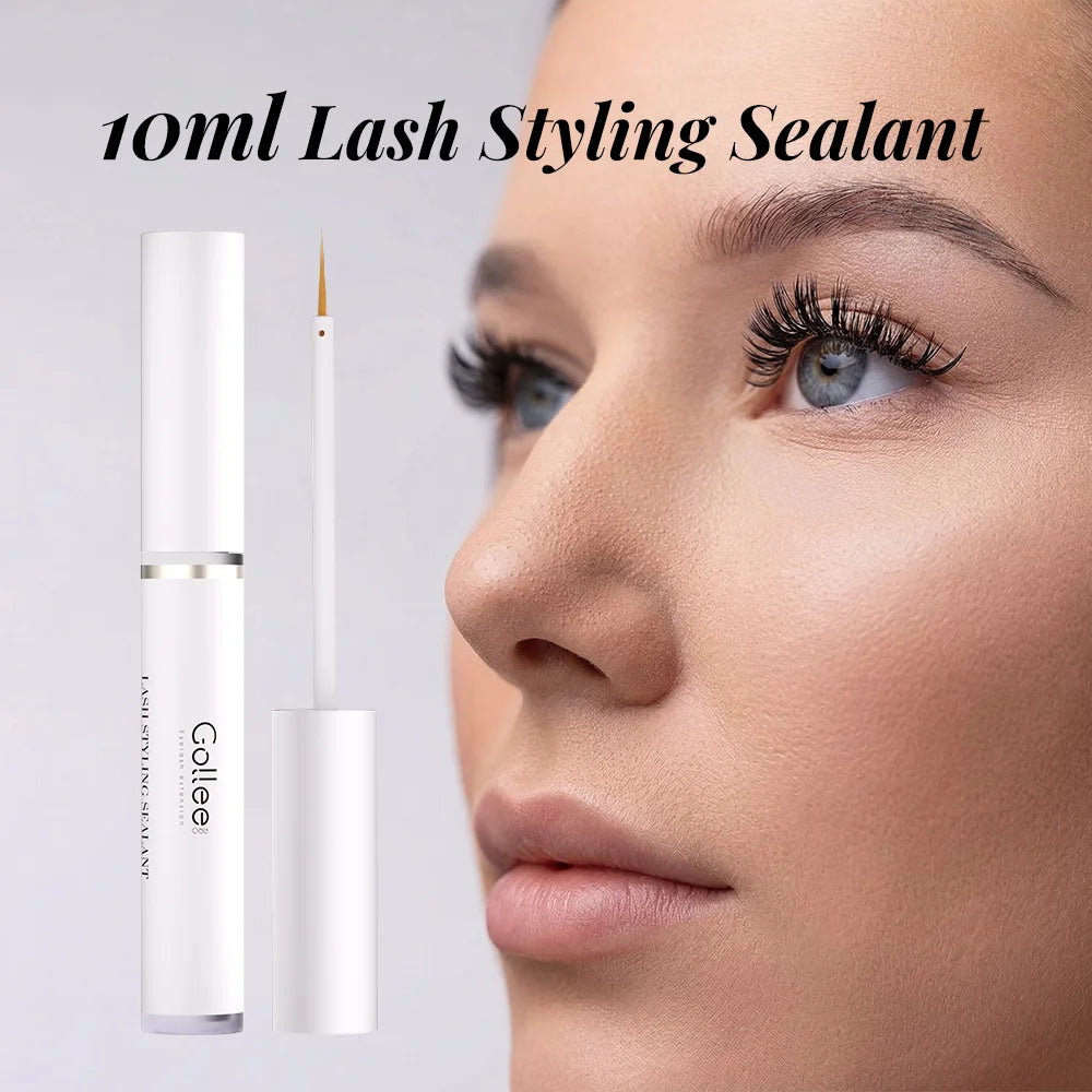 Gollee Comic Lash Styling Sealant 10ml Soft Brush Spike Eyelashes Styling Gel Non-White Residue for Salon Household Makeup Tools