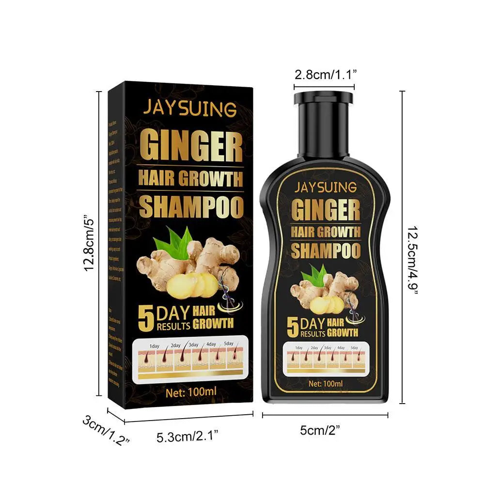 Ginger Regrowth Shampoo Anti Hair Loss Oil Control Dandruff Removal Moisturiz Nourish Scalp Repair Damaged Hair Growth Shampoo